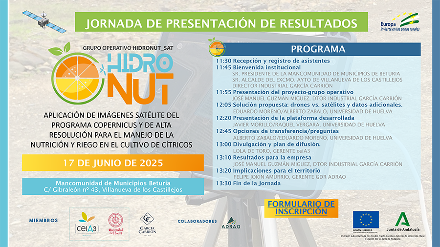Presentan un proyecto basado en el uso de imágenes satélite para optimizar la fertirrigación de cultivos de la CR Pedro Arco